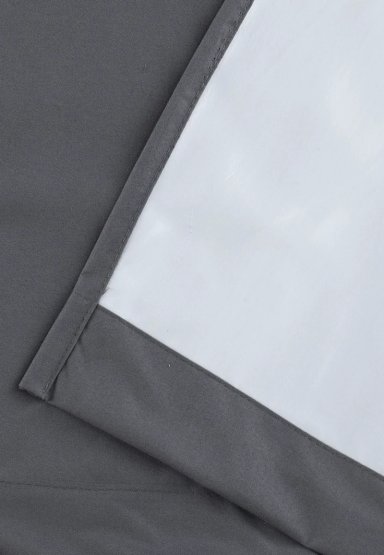 CORTINA BLACKOUT 100% ENGOMADA TERMICA TELA LIGERA 140X225 - MICROFIBRA PREMIUM - 2 PAÑOS GRIS OSCUR - 8