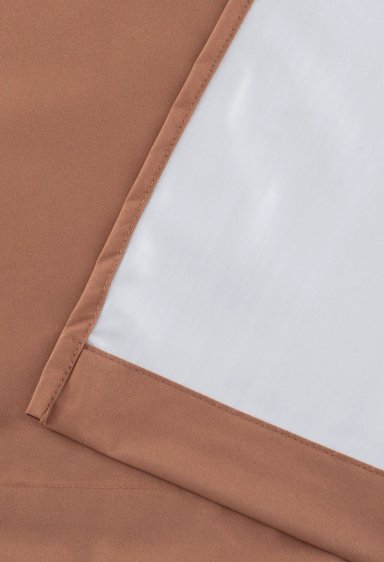 CORTINA BLACKOUT 100% ENGOMADA TERMICA TELA LIGERA 140X225 - MICROFIBRA PREMIUM - 2 PAÑOS NARANJO - 8
