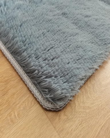 ALFOMBRA CLEMS PELUDA GRIS SHAGGY 200 X 220 CM - 6