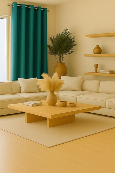 CORTINA ENGOMADA TERMICA TELA DELGADA 100% BLACKOUT 140X225 TAMAÑO 140X225 TURQUESA - 1