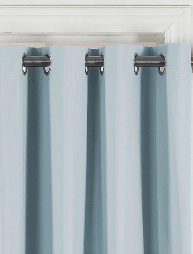 CORTINA ENGOMADA TERMICA TELA DELGADA 100% BLACKOUT 140X225 TAMAÑO 140X225 AZUL CLARO - 7