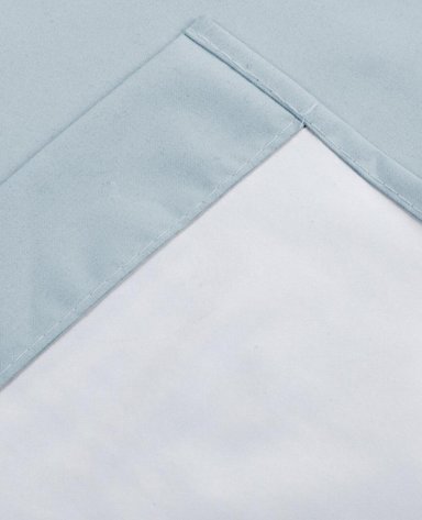 CORTINA ENGOMADA TERMICA TELA DELGADA 100% BLACKOUT 140X225 TAMAÑO 140X225 AZUL CLARO - 8