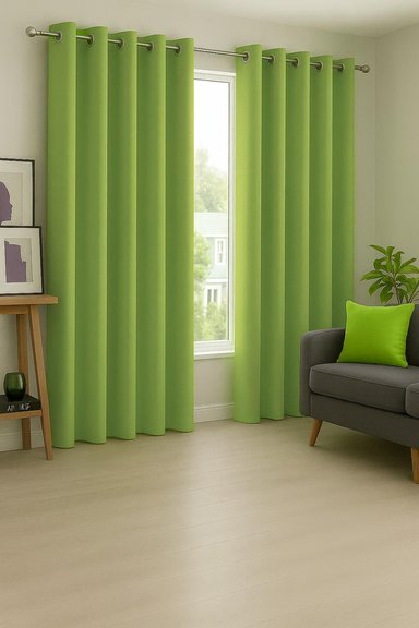 CORTINA ENGOMADA TERMICA TELA DELGADA 100% BLACKOUT 140X225 TAMAÑO 140X225 VERDE - 9