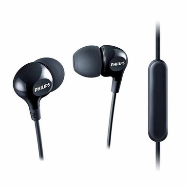 AUDIFONOS PHILIPS SHE3555 VIBES CON MICRÓFONO NEGRO - 1