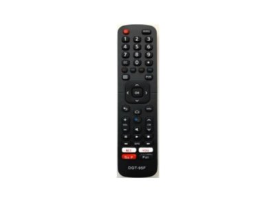 CONTROL REMOTO DGT-95F COMPATIBLE CON SMART TV ANDROID HISENSE + PILAS - 1