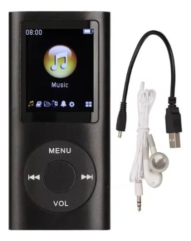 REPRODUCTOR MULTIMEDIA ESTE REO SHR MP3 MP4 RADIO FM COLOR NEGRO - 1