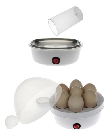 MAQUINA COCEDOR DE HUEVOS ELE CTRICO A VAPOR RAF BLANCO 350W - 5