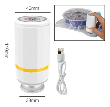 SELLADOR AL VACIO PORTATIL USB CON BOMBA DE AIRE ELE CTRICA - 2