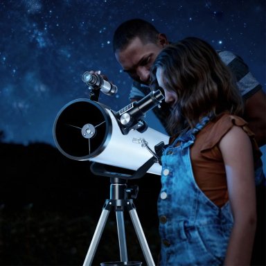 TELESCOPIO ASTRONOMICO PROFESIONAL REFLECTOR HD 35X-525X 70076 CON 125CM TRIPODE AJUSTABLE - 6