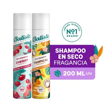 PACK 2 BATISTE 200 ML CHERRY + TROPICAL - 1