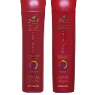 PACK NAISSANT SHAMPOO Y MASCARILLA MATIZADOR ROJO FUEGO - 1
