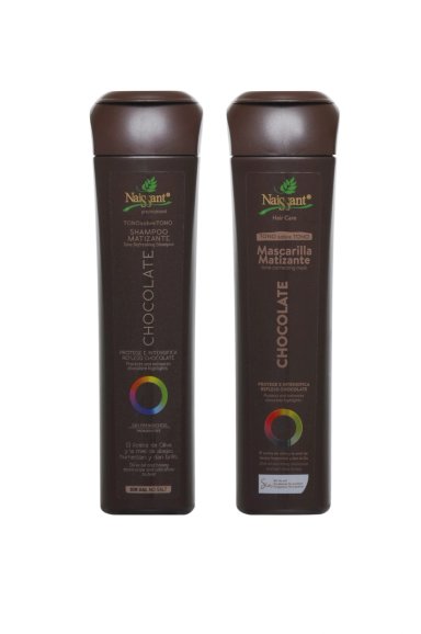 PACK NAISSANT SHAMPOO Y MASCARILLA MATIZADOR CHOCOLATE - 1