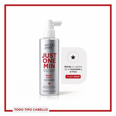 Spray Capilar Antifrizz Protección y Brillo Just One Minute Jacques Janine 200ml - 1