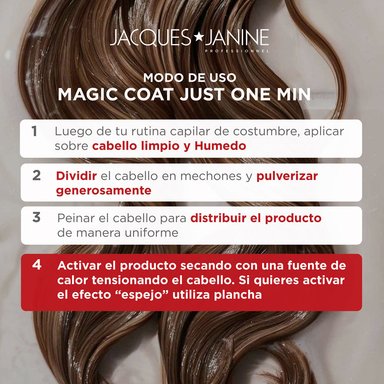 Spray Capilar Antifrizz Protección y Brillo Just One Minute Jacques Janine 200ml - 4