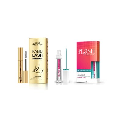 SERUM PESTAÑAS FLASH 2 ML Y 10 ML + MÁSCARA FORTALECEDORA PARA FABULASH - 1