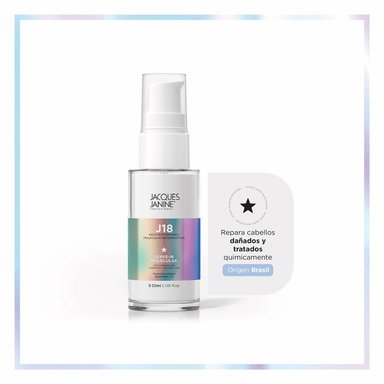 TRATAMIENTO CAPILAR SIN ENJUAGUE J18 RESTAURACIÓN Y PROTECCIÓN 30ML JACQUES JANINE - 1