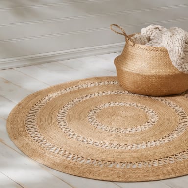 ALFOMBRA FORM DESIGN YUTE OASIS CRUDO NATURAL 120 X 120 CM - 2