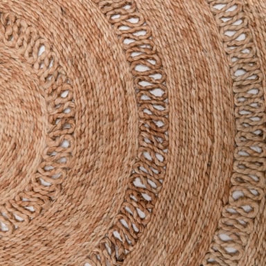 ALFOMBRA FORM DESIGN YUTE OASIS CRUDO NATURAL 120 X 120 CM - 4