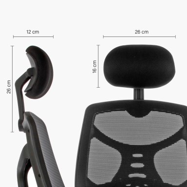 CABECERO FORM OFFICE NEGRO SILLA IDENTITY - 6