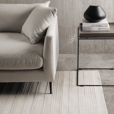 ALFOMBRA FORM DESIGN ALGODON BARTOLOME BLANCO NATURAL 300 X 400 CM - 2
