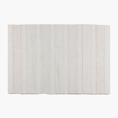 ALFOMBRA FORM DESIGN ALGODON BARTOLOME BLANCO NATURAL 300 X 400 CM - 3