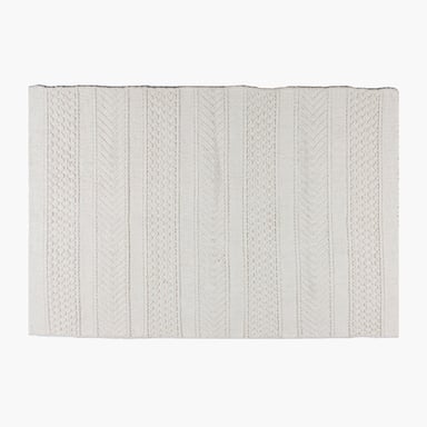 ALFOMBRA ALGODON BARTOLOME 200X300 BLANCO FORM - 3