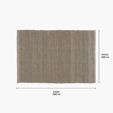 ALFOMBRA FORM DESIGN YUTE ARIZONA GRIS NATURAL 200 X 300 CM - 4