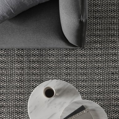 ALFOMBRA FORM DESIGN ALGODON NEPAL NEGRO NATURAL 170 X 240 CM - 2