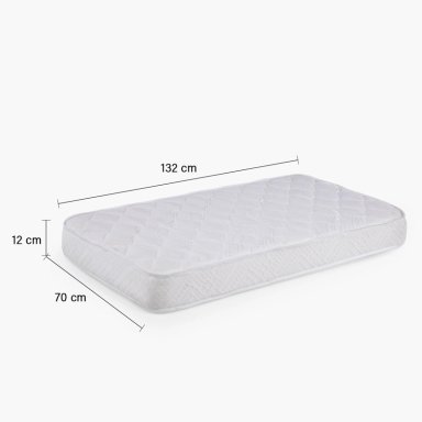 COLCHON INFANTIL CUNA EMMA BLANCO 132X70 CM FORM - 7