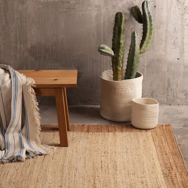 ALFOMBRA YUTE NUBIA 200X300 CRUDO FORM - 2