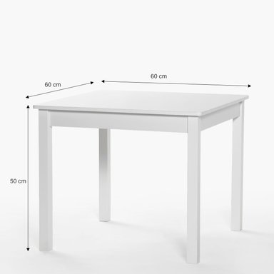 PACK INFANTIL FORM DESIGN 1 MESA 2 SILLAS OLIVIA BLANCO/ ROSADO MADERA - 9