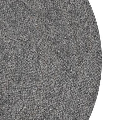 ALFOMBRA FORM DESIGN REDONDA YUTE GOBI GRIS NATURAL 120 X 120 CM - 5