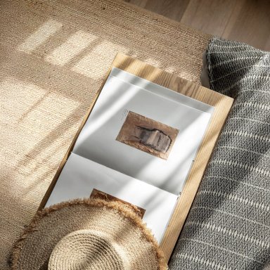 ALFOMBRA LIVING SAHARA YUTE 150X200 CRUDO FORM - 2
