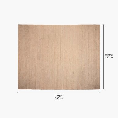 ALFOMBRA LIVING SAHARA YUTE 150X200 CRUDO FORM - 6