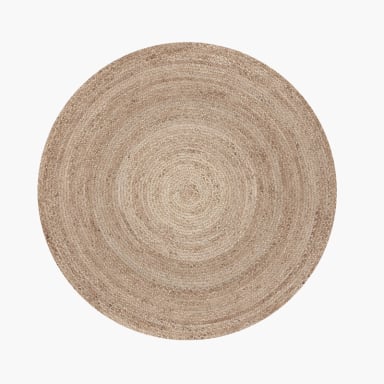 ALFOMBRA FORM DESIGN REDONDA YUTE GOBI NATURAL 120 X 120 CM - 1