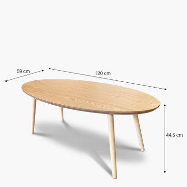 MESA DE CENTRO MADERA HANS FORM - 5