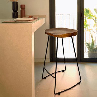 TABURETE FORM DESIGN MEDIO 66 1 CUERPO MADERA CHOCOLATE CITY - 6