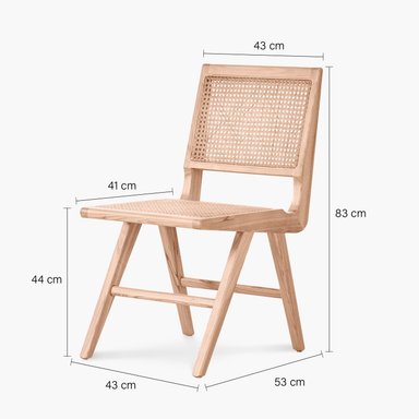 SILLA COMEDOR FORM DESIGN PIERRE 1 CUERPO MADERA CAFÉ - 5