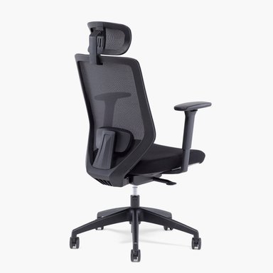 SILLA OFICINA FORM OFFICE NEGRO FOCUS CON CABECERO - 4