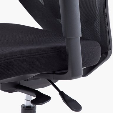 SILLA OFICINA FORM OFFICE NEGRO FOCUS CON CABECERO - 5