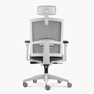 SILLA OFICINA FORM OFFICE GRIS CLARO TAYLOR PRO CON CABECERO - 6