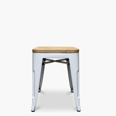 PISOS FORM DESIGN TOLIX 1 CUERPO MADERA BLANCO PACK 4 ASIENTO - 2
