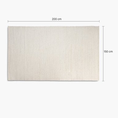 ALFOMBRA LANA CEJAR 150X200 CRUDO FORM - 4