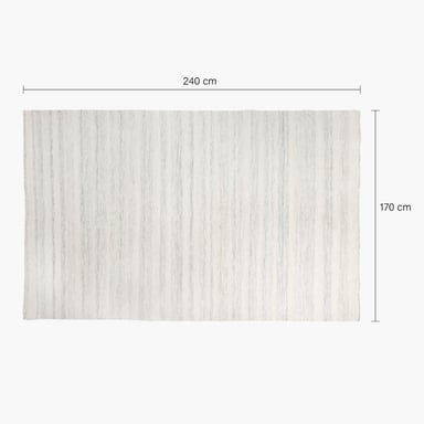 ALFOMBRA LANA RIÑIHUE 170X240 CRUDO FORM - 5