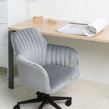 SILLA DE OFICINA FORM DESIGN MADERA GRIS ADA - 7