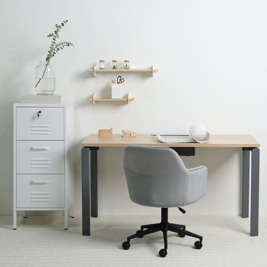 SILLA DE OFICINA FORM DESIGN MADERA GRIS ADA - 8