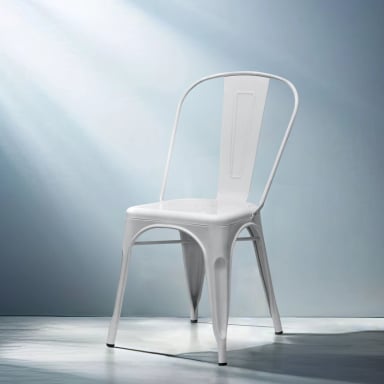 SILLA FORM DESIGN ACERO BLANCO TOLIX RÉPLICA - 2
