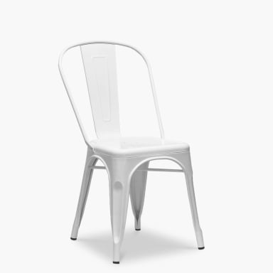 SILLA FORM DESIGN ACERO BLANCO TOLIX RÉPLICA - 3