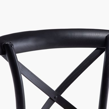SILLA DE COMEDOR TRADITION MADERA RATTAN NEGRO FORM - 6
