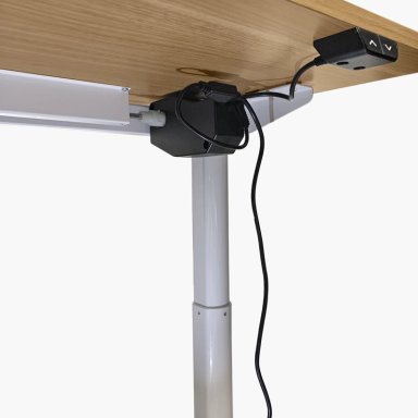 ESCRITORIO FORM DESIGN HOME OFFICE ORION ELÉCTRICO NATURAL ACERO - 4